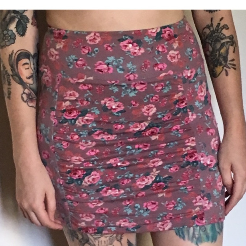 Free People Floral Skirt